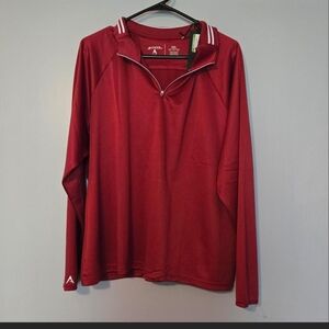 Antigua Half-Zip Pullover - Deep Red